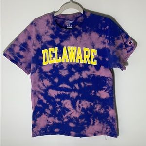 Custom Bleached Delaware University T-shirt
